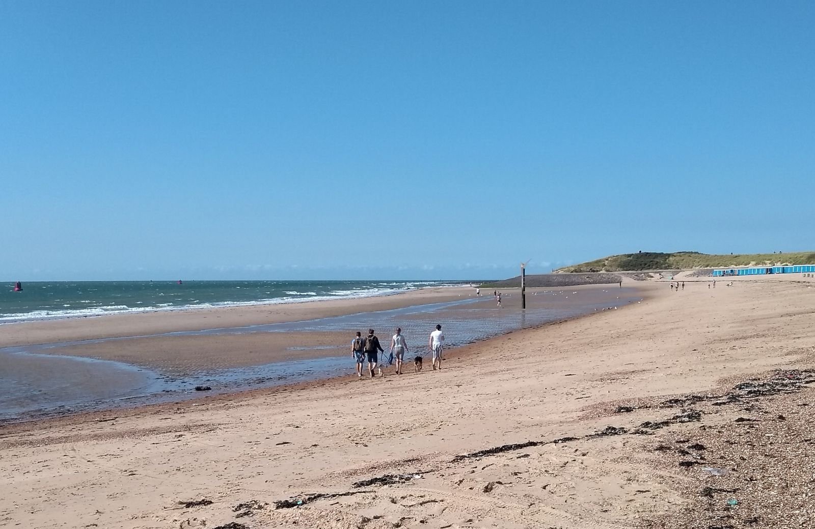 Spaziergang am Strand in Zeeland